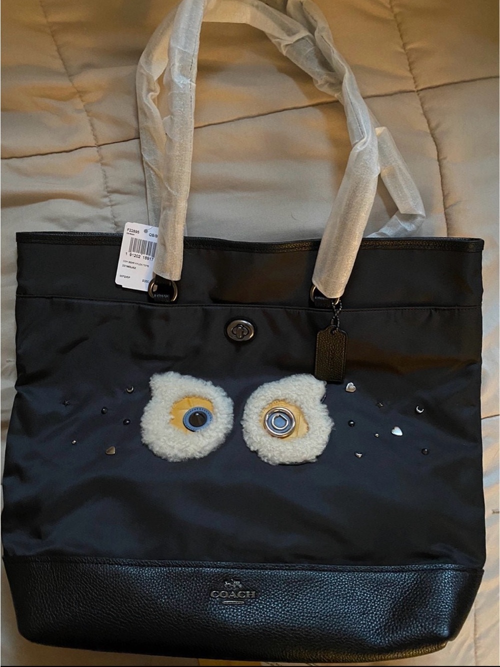 Coach Black bear Tote limited edition NWOT, never used